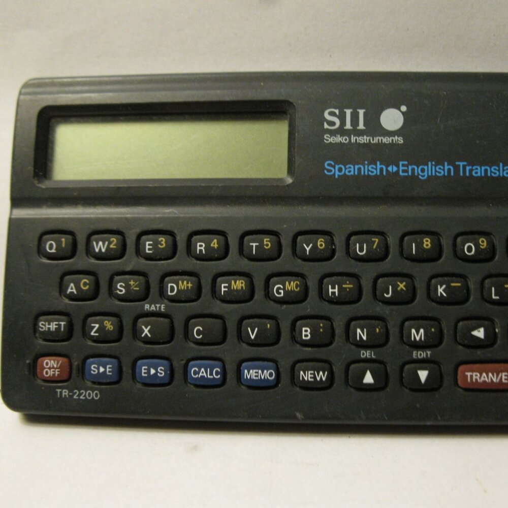 1983 Seiko Instruments SII Spanish / English Translator